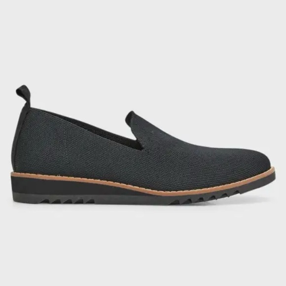 Eileen Fisher Shoes - Eileen Fisher Shoes Nova Knit Stretch Loafers Woven Black Chunky Basic Size 10